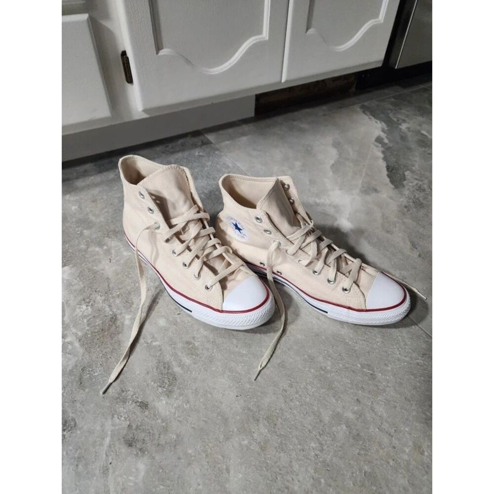 Converse Chuck Taylor All Star High Tops Mens 10.5 Natural Ivory Cream 159484F